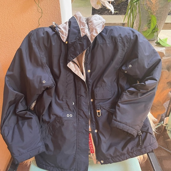 Bogner Ski Jacket Navy Blue and Silver - Picture 5 of 10